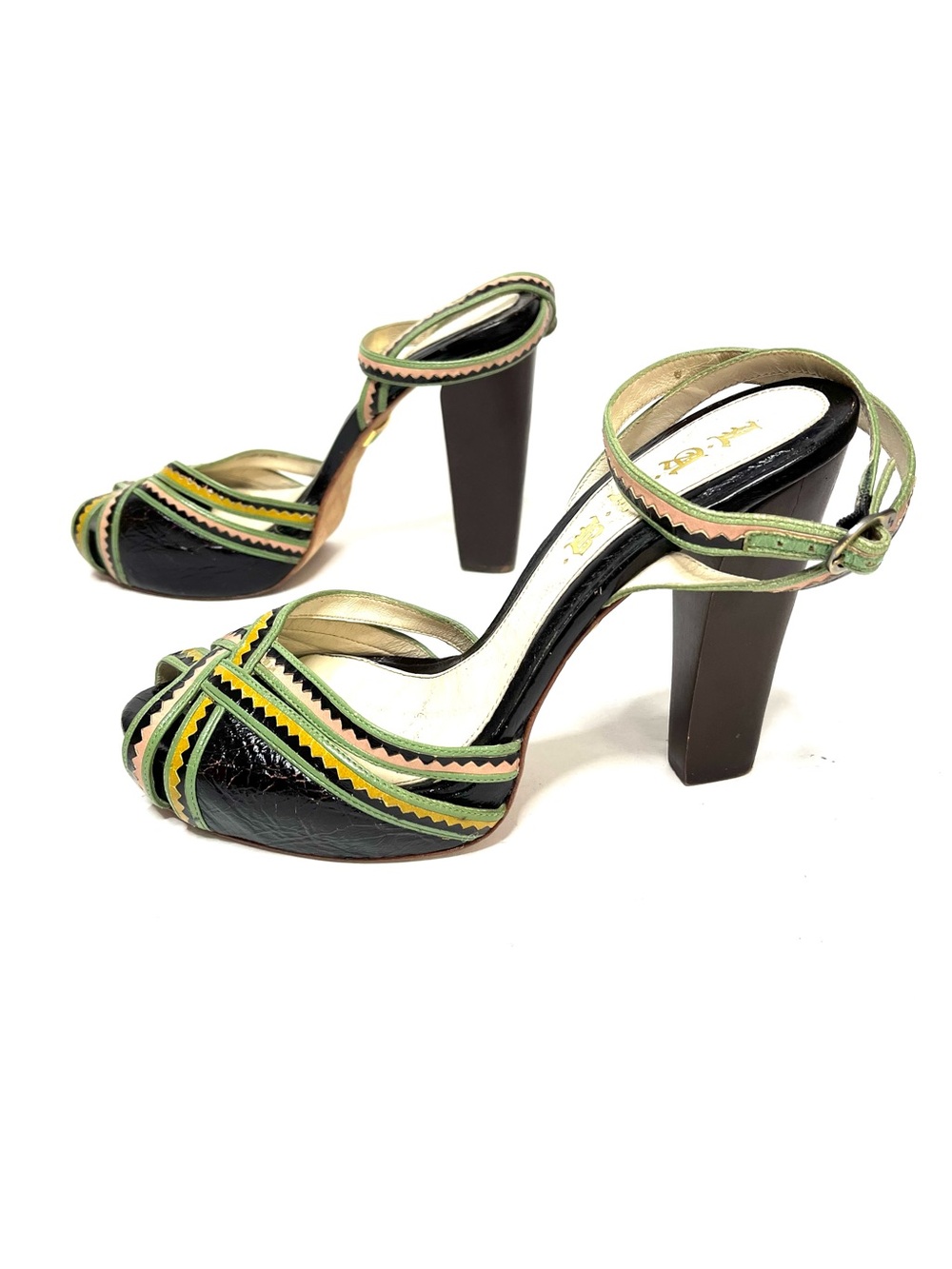 L.A.M.B. Platform Sandals - Size 9.5 - Picture 3 of 9